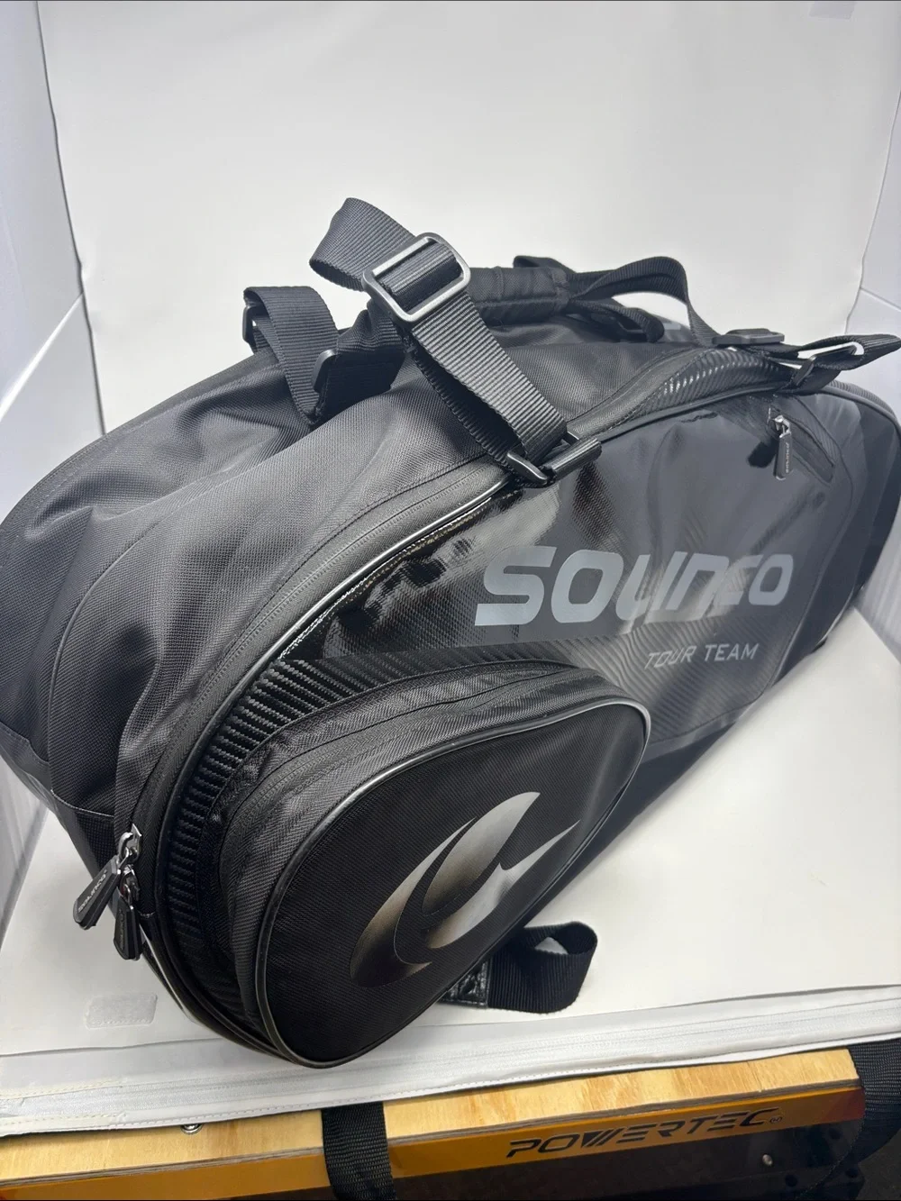 Solinco Tour Team Black Duffel Tennis Bag 6 rack